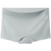 Bóxer de seda de hielo sin dejar rastro para mujer, pantalones de seguridad de cintura media, elástico, transpirable, antiluz, ropa interior de cuatro esquinas para niñas