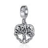 Pulseira com Pingente de Coração Vintage Estilo Étnico Colar Árvore da Vida Pulseira Charme DIY Acessório de Presente para o Dia dos Namorados