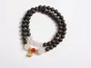 Pulsera de Cuentas de Incienso Doble Círculo Estilo Antiguo Hecha a Mano Xijiwan, Cuentas de Oración Budista, Pulsera de Material de Incienso, Directo de Fábrica