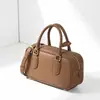Bolso de Mano de Moda Simple de Gran Capacidad Estilo Coreano Versátil Bolso de Hombro Cruzado Boston Bolso de Bowling