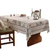 Mantel estilo francés, lavable, impermeable, a prueba de aceite, resistente al calor, tacto de lujo y alta gama, adecuado para uso doméstico, mantel rectangular para mesa de centro