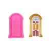 Portão de estilo europeu vaso de flores rosa gaiola lavanda faça você mesmo bolo de chocolate molde de silicone decoração moldando cozimento