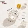 Cuentas Espaciadoras Perforadas Estilo Chino Chapadas en Cobre Antiguo Oro de 18 Quilates Cuentas Sueltas Colgante Pequeño Pulsera DIY Collar Accesorios de Joyería Decoración Colgante