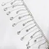 Cadena de Pedrería Cosida a Mano DIY Cadena de Borlas Cinturón de Cadena para la Cintura de Danza del Vientre Zapatos de Disfraz Sombreros Accesorios de Ropa