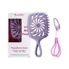 Pente de Cabelo Fofo Estilo Transfronteiriço, Pente Pequeno Portátil para Alisar Cabelo, Pente Multi-Funcional Vazado para Estilizar Cabelos Cacheados com Volume