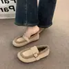 Sapatos femininos slip-on peludos, nova coleção outono/inverno 2026, estilo retrô, com acabamento em camurça, forro de fleece para aquecimento e um design confortável e fácil de calçar, semelhantes às sandálias Birkenstock