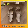 Zapatos de Salón Individuales Franceses Super Bonitos Estilo de Venta Super Caliente Ante Interior Aumentador de Altura Lazo Zapatos Mary Jane Mujer 2026 Verano Nuevo Estilo