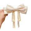 Elegante y Elegante Horquilla de Lazo para Mujer Sentido de Alta Gama Parte Trasera de la Cabeza Moño Clip para Agarrar el Cabello Clip de Cinta Estilo Japonés y Coreano Horquilla Tocado