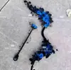 Bastón Torcido de Halloween Estilo Gótico Rosa Espina Bastón de Mano Paquete de Materiales DIY Varita Mágica Luminosa Creativa para Niños