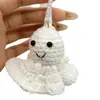 Llavero de lana hecho a mano con ganchillo, oso cachorro creativo, adornos para bolso, accesorios de ganchillo, colgante pequeño de punto DIY