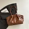Bolso de hombro casual estilo coreano, alta calidad, moderno, gran capacidad, plisado, retro, nuevo 2026, adecuado para el trabajo y los desplazamientos