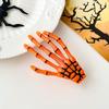 Horquilla de calavera de Halloween Harajuku hueso de mano personalidad divertida fiesta clip lateral ambiente de festival mano fantasma clip superior accesorios para el cabello