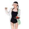 Maiô feminino peça única estilo japonês e coreano novo para seios pequenos conservador com cobertura da barriga costas nuas biquíni para férias fontes termais maiô para mulheres