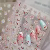 Adesivos para Nail Art Tomoni Jelly Adesivos de Unha Retrô Populares Europeus e Americanos Adesivo de Joia de Peônia Pérola Material