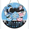 Decoración Navideña Placa Redonda de Madera para Puerta Artesanías de Madera Amazon Halloween Temporada de Nieve Colgante de Madera