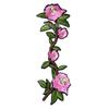 Producto Popular Transfronterizo, Venta Directa del Fabricante, Parches de Ropa de Flores de Rosa al por Mayor, Cosibles y Termoadhesivos, Parches Termoadhesivos de Bordado Floral con Lentejuelas
