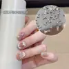 Zirconia Mini Lazo Accesorios para Uñas Brillo Lujo Ligero Pequeño Plata Amor Lazo Corbata Accesorios para Uñas Mayoreo