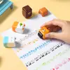 Nuevo Producto Bosque Naranja 0505 Sello Rodante de Dibujos Animados Creativos Papelería para Estudiantes DIY Diario a Color Cuaderno de Graffiti Encaje