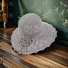 Sombrero de Sol de Encaje con Cúpula de Punto para Verano, Sombrero de Sol de Ganchillo para Mujer, Sombrero con Visera Grande para Viajes, Combinación Perfecta