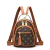 Mochila para Mujer 2025 Nueva Moda Gran Capacidad Bolsa Cuadrada Pequeña Bolsa Cuadrada Pequeña Estampada Retro Bolso de Hombro Elegante de Moda