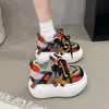 Zapatos casuales para mujer versátiles para estaturas petite 10cm mocasines 2026 otoño nuevo estilo coreano zapatos de suela gruesa con bloques de color para mujer