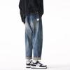Jeans Masculino Outono e Inverno Calça Reta Solta Marca Trendy High Street Calça Mop