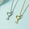Colgante de Llave Estilo Coreano Moda Estilo Corto Nuevo Versátil Simple Accesorio Colgante para Mujeres Regalo de San Valentín Transmisión en Vivo