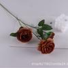3 Peônia Estrangeira Flores Artificiais Brasil Rosa Decoração Decoração de Casamento Flor Falsa Chá Ameixa Bud Hotel Lobby Flores Especiais