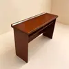 Mesa de conferência, mesa de treinamento, mesa retangular longa, mesa de madeira maciça com duas pernas, mesa de auditório, conjuntos de mesas e cadeiras grandes e pequenos