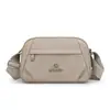 Bolsa transversal feminina multi-camadas, moderna e versátil, novo modelo da primavera 2026, bolsa de tecido de nylon simples e estilosa, bolsa de ombro casual