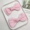 Lindo Accesorio de Joyería Semi-Terminado Estilo Coreano de Princesa con Doble Capa de Lazo Accesorios para Pasador de Cabello de Niños DIY Diadema
