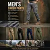 Talla Extra 100% Europeo y Americano Transfronterizo Amazon Tácticos Multibolsillos Exteriores para Hombre Pantalones Cargo Moda Casual Pantalones Largos