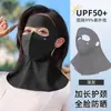 Máscara de Proteção Solar Rosto Inteiro Proteção UV Feminina Proteção Solar Pescoço Proteção All-In-One Máscara Facial Seda de Gelo Respirável Proteção de Pescoço