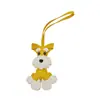 Colgante de Bolso para Cachorro Schnauzer Llavero de Perro de Cuero PU Adorno Regalo Venta al por Mayor Moda Accesorio para Viajero