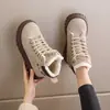 Botas de Nieve Retro de Suela Gruesa para Mujer 2026 Temporada de Invierno Estilo Popular de Celebridad de Internet Botines Cortos de Moda de Color Sólido de Gama Alta de Nicho para Mujer