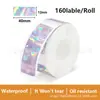 Adesivos Térmicos Autoadesivos Q21 São Compatíveis com Papel Térmico de Etiqueta Mini Laser Holográfico Phomemo D30