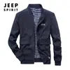 Jaqueta fina de veludo cotelê masculina estilo primavera e outono, Jaqueta de workwear retrô masculina