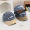 Gorra de Béisbol de Mezclilla Estilo Coreano, Gorra de Pico Casual Retro Americana, Nuevo Sombrero de Suerte para Niños de Otoño, Sombrero Transfronterizo