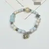 Pulsera de Cerámica Jingdezhen Nueva Pulsera de Cerámica China Joyería Estudiante Estilo Tíbet Cuerda Trenzada a Mano Puesto Regalo para Estudiante
