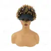 Comércio Exterior Transfronteiriço Chapéus e Perucas para Mulheres, Pequenos Apliques de Cabelo Encaracolado, Perucas Afro de Fibra Sintética Encaracolada de Primavera, Chapéus Peruca