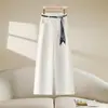 Pantalones de Traje Blancos Acortados de Pierna Ancha para Mujer, Otoño 2026 Nuevo de Cintura Alta Ajustados Petite Casual Versátiles de Pierna Recta