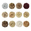 Elástico de cabelo para comércio exterior, coque falso, coque de cabelo cacheado, acessório de cabelo em forma de botão de flor, penteado de noiva, coque de cabelo falso, elástico de cabelo cacheado preguiçoso, atacado