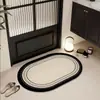 Tapete de Chão Absorvente para Banheiro Estilo Vintage Absorvente de Água Antiderrapante Tapete para Pés Banheiro Vaso Sanitário Antiderrapante Resistente à Sujeira Tapete de Chão de Terra de Diatomáceas