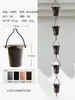 Nueva Cadena de Lluvia Estilo Chino de Cobre para Patio de Villa, Jap