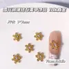 Joias para Nail Art Série Floco de Neve Brilhante Luxo Leve Zircônia Incrustada em Cobre Atmosfera de Outono e Inverno Natalina Decoração de Unhas
