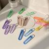 Headband crianças menina nova fofa crianças hairpin headband com dentes verão e outono franja antiderrapante fixação artefato