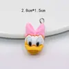 Resina simulación caricatura elefante pato gatito animal trasero pendientes pendientes material hecho a mano accesorios de joyería DIY