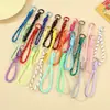Cordão Colorido Novo para Celular Transfronteiriço, Corda Trançada Feita à Mão, Chaveiro para Capa de Celular DIY, Alça Destacável Anti-Perda para Garrafa de Água