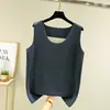Chaleco Térmico Sin Costuras para Hombre Doble Cara de Terciopelo Engrosado Calentador Ropa Interior Nueva de Invierno Sin Mangas Cuello Redondo