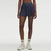 Falda de Tenis, Falda Corta Deportiva de Yoga de Secado Rápido, Falda de Dos Piezas con Forro Interior, Bolsillos, Levanta Glúteos, Antideslizante, Falda de Golf